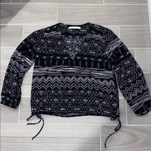 Anthropologie quarter length sleeve blouse